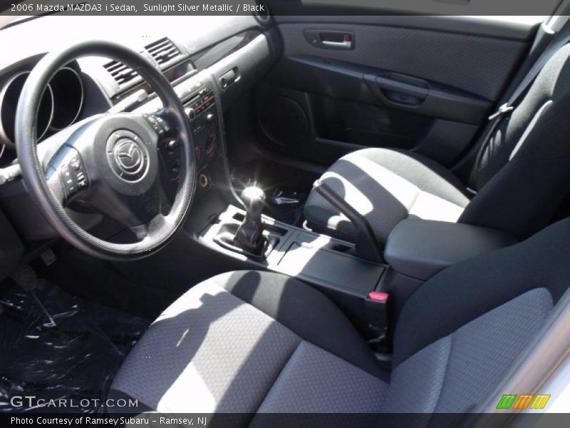 Sunlight Silver Metallic / Black 2006 Mazda MAZDA3 i Sedan