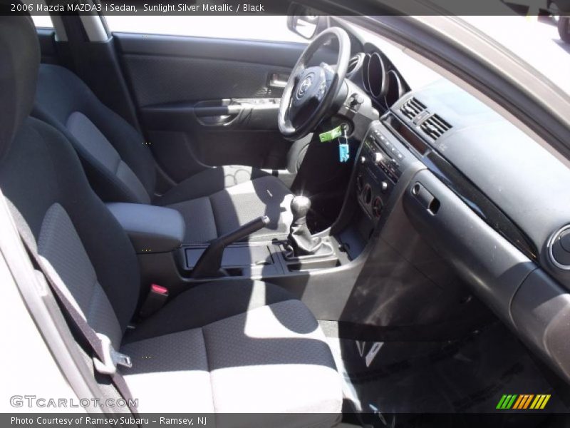 Sunlight Silver Metallic / Black 2006 Mazda MAZDA3 i Sedan