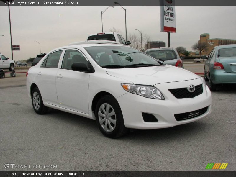 Super White / Bisque 2009 Toyota Corolla