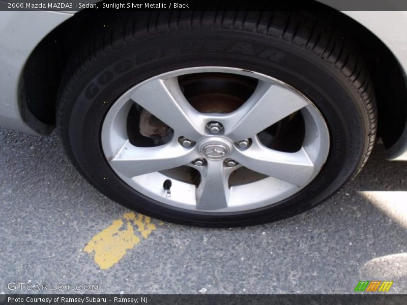 Sunlight Silver Metallic / Black 2006 Mazda MAZDA3 i Sedan