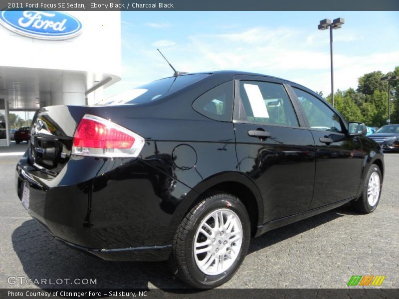 Ebony Black / Charcoal Black 2011 Ford Focus SE Sedan