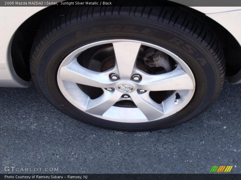 Sunlight Silver Metallic / Black 2006 Mazda MAZDA3 i Sedan