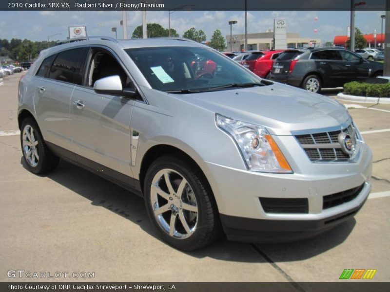 Radiant Silver / Ebony/Titanium 2010 Cadillac SRX V6