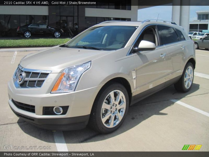 Gold Mist / Shale/Brownstone 2010 Cadillac SRX 4 V6 AWD