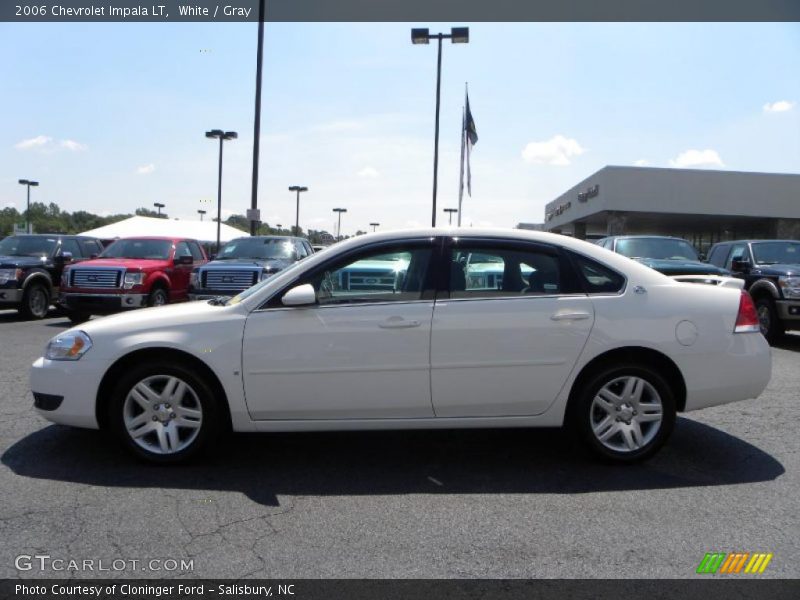 White / Gray 2006 Chevrolet Impala LT