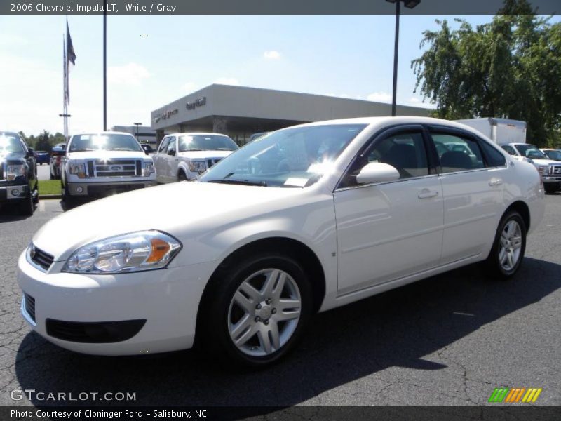 White / Gray 2006 Chevrolet Impala LT