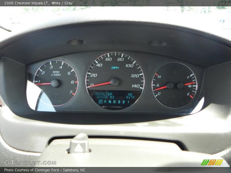 White / Gray 2006 Chevrolet Impala LT