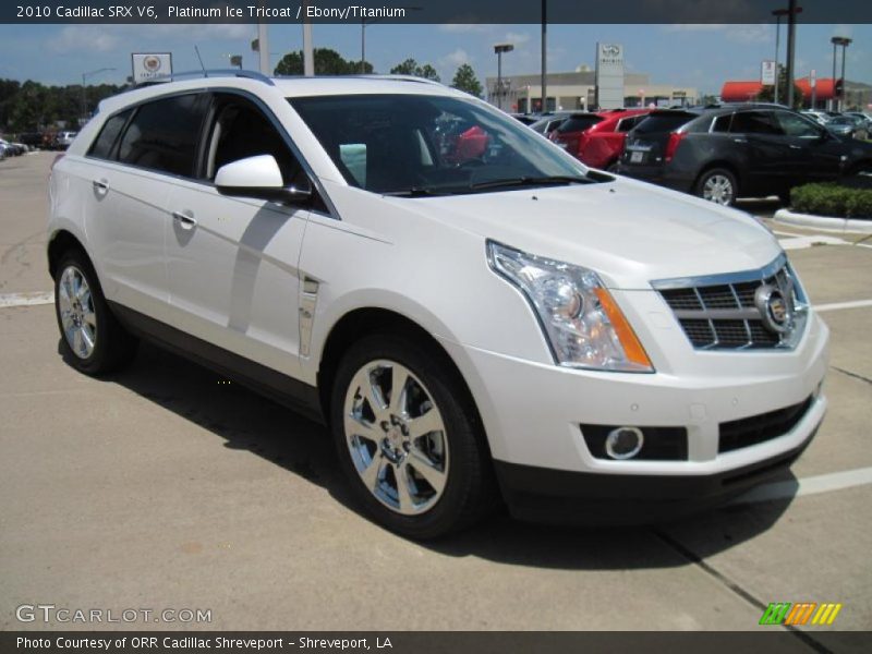 Platinum Ice Tricoat / Ebony/Titanium 2010 Cadillac SRX V6