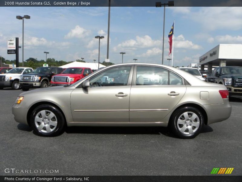 Golden Beige / Beige 2008 Hyundai Sonata GLS