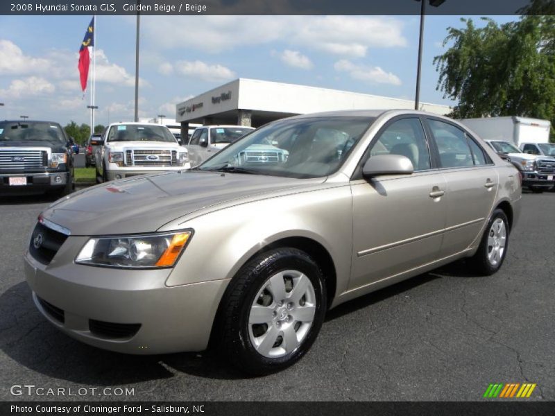 Golden Beige / Beige 2008 Hyundai Sonata GLS