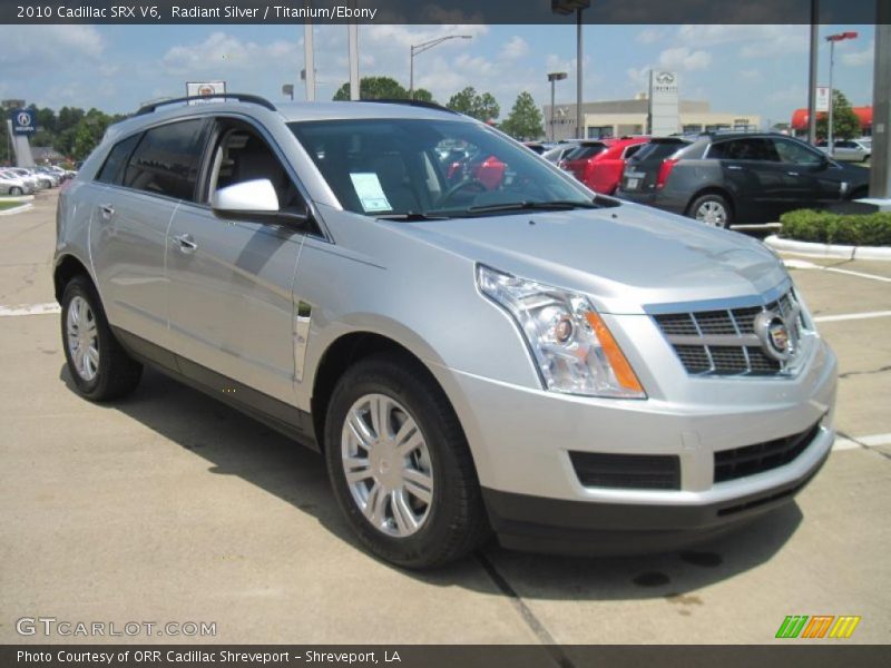 Radiant Silver / Titanium/Ebony 2010 Cadillac SRX V6