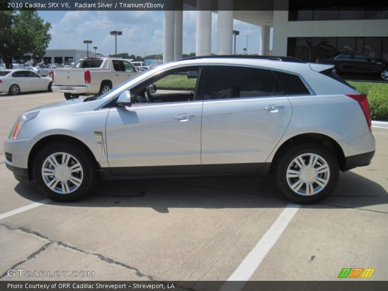 Radiant Silver / Titanium/Ebony 2010 Cadillac SRX V6