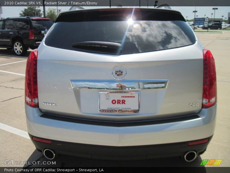 Radiant Silver / Titanium/Ebony 2010 Cadillac SRX V6