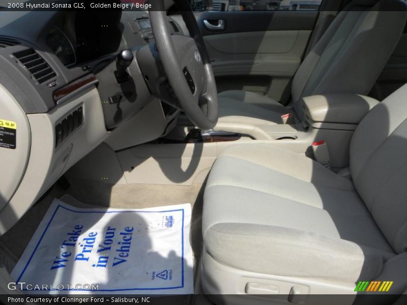 Golden Beige / Beige 2008 Hyundai Sonata GLS