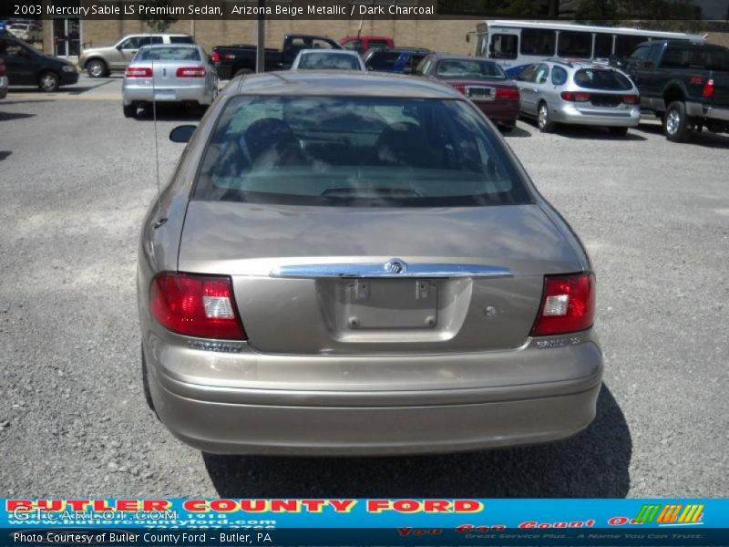 Arizona Beige Metallic / Dark Charcoal 2003 Mercury Sable LS Premium Sedan