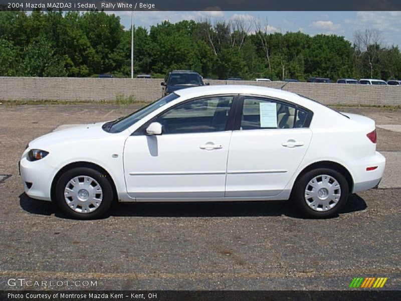 Rally White / Beige 2004 Mazda MAZDA3 i Sedan