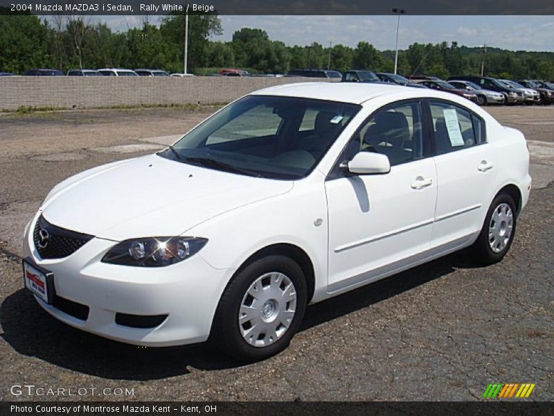 Rally White / Beige 2004 Mazda MAZDA3 i Sedan