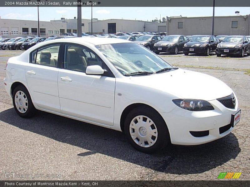 Rally White / Beige 2004 Mazda MAZDA3 i Sedan