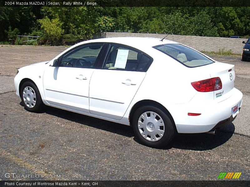 Rally White / Beige 2004 Mazda MAZDA3 i Sedan