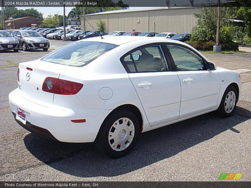 Rally White / Beige 2004 Mazda MAZDA3 i Sedan