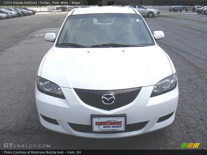 Rally White / Beige 2004 Mazda MAZDA3 i Sedan