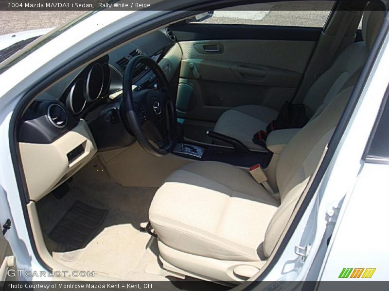 Rally White / Beige 2004 Mazda MAZDA3 i Sedan