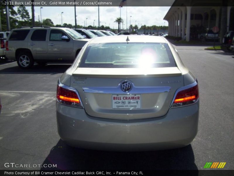 Gold Mist Metallic / Cocoa/Cashmere 2011 Buick LaCrosse CX