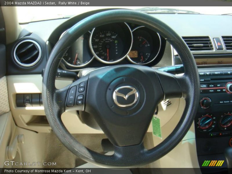Rally White / Beige 2004 Mazda MAZDA3 i Sedan