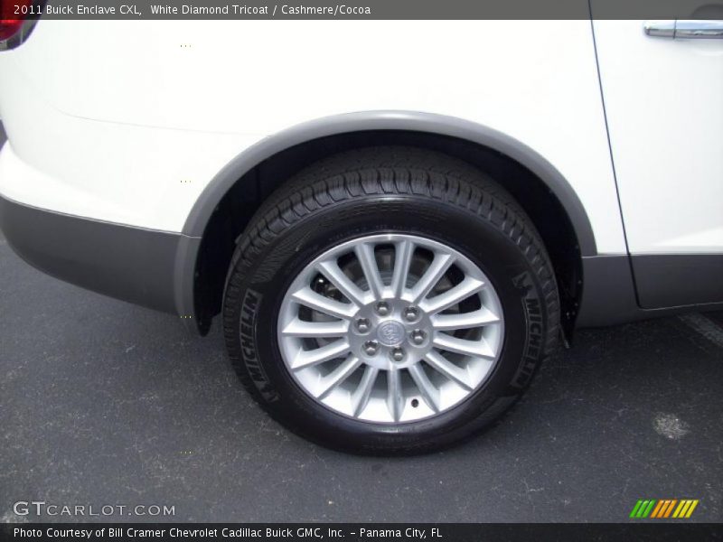 White Diamond Tricoat / Cashmere/Cocoa 2011 Buick Enclave CXL