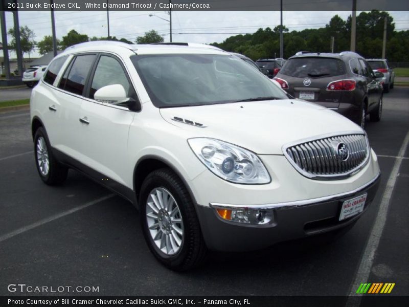 White Diamond Tricoat / Cashmere/Cocoa 2011 Buick Enclave CXL