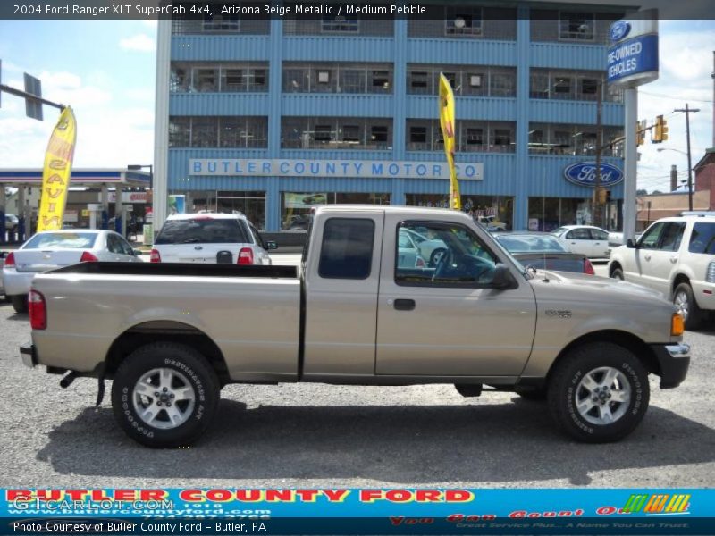 Arizona Beige Metallic / Medium Pebble 2004 Ford Ranger XLT SuperCab 4x4