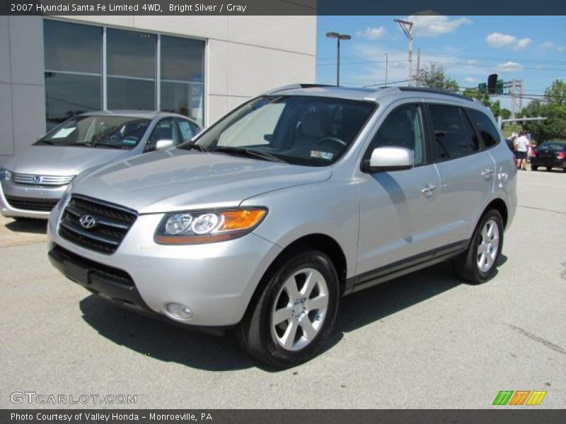 Bright Silver / Gray 2007 Hyundai Santa Fe Limited 4WD