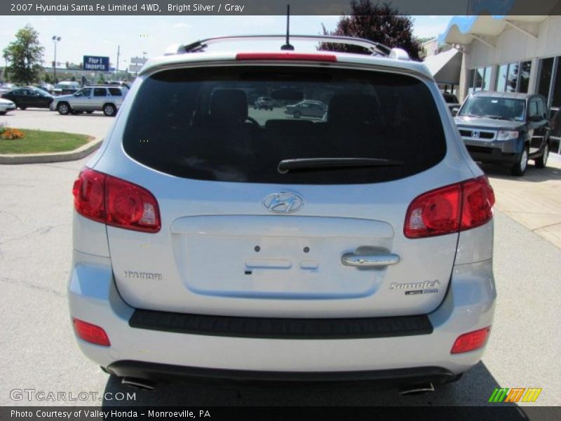 Bright Silver / Gray 2007 Hyundai Santa Fe Limited 4WD