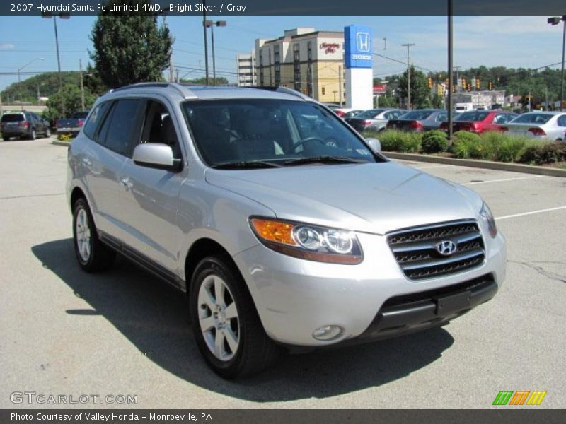 Bright Silver / Gray 2007 Hyundai Santa Fe Limited 4WD