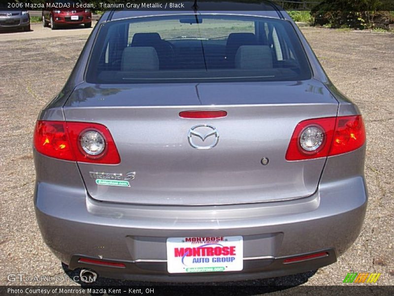 Titanium Gray Metallic / Black 2006 Mazda MAZDA3 i Sedan