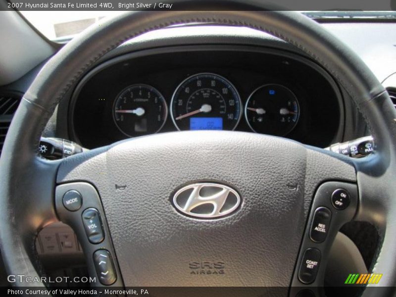 Bright Silver / Gray 2007 Hyundai Santa Fe Limited 4WD