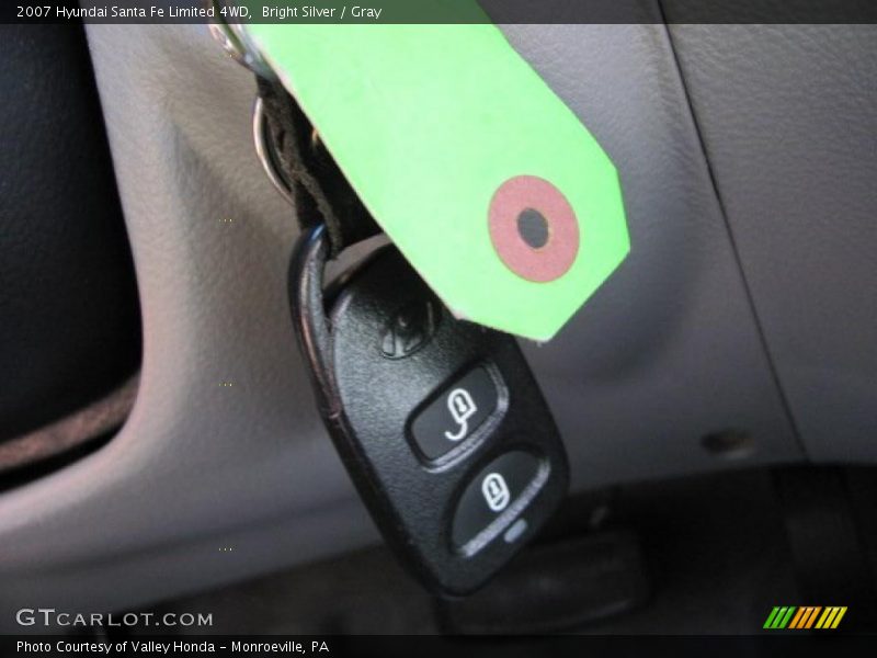 Bright Silver / Gray 2007 Hyundai Santa Fe Limited 4WD
