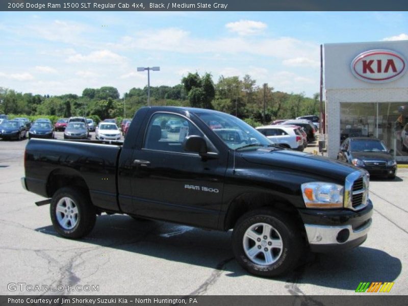 Black / Medium Slate Gray 2006 Dodge Ram 1500 SLT Regular Cab 4x4