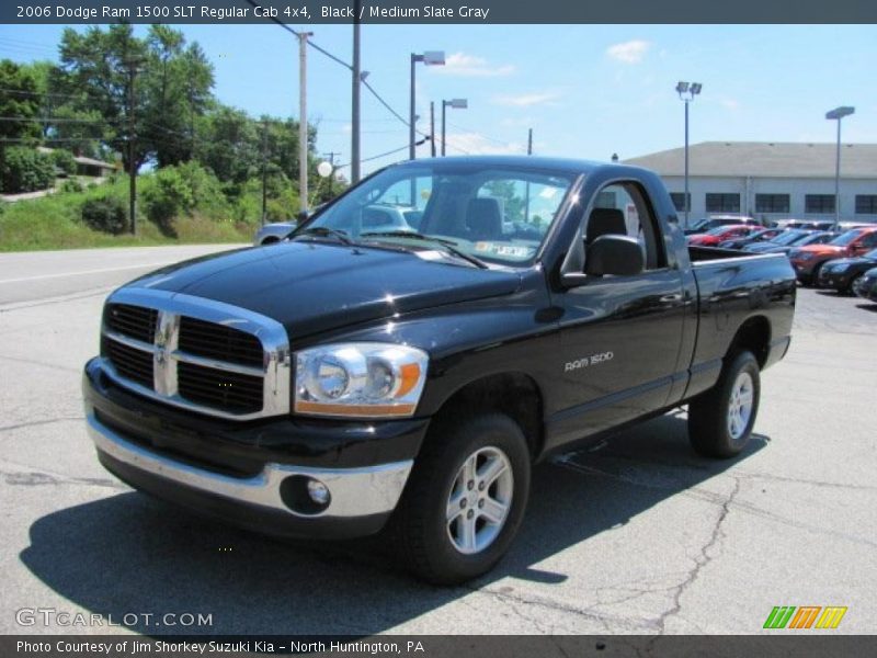Black / Medium Slate Gray 2006 Dodge Ram 1500 SLT Regular Cab 4x4