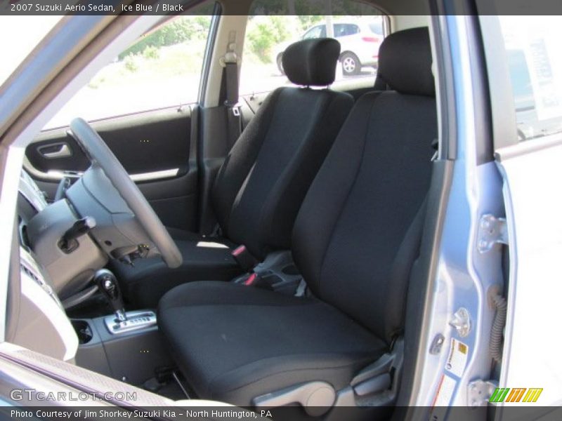 Ice Blue / Black 2007 Suzuki Aerio Sedan