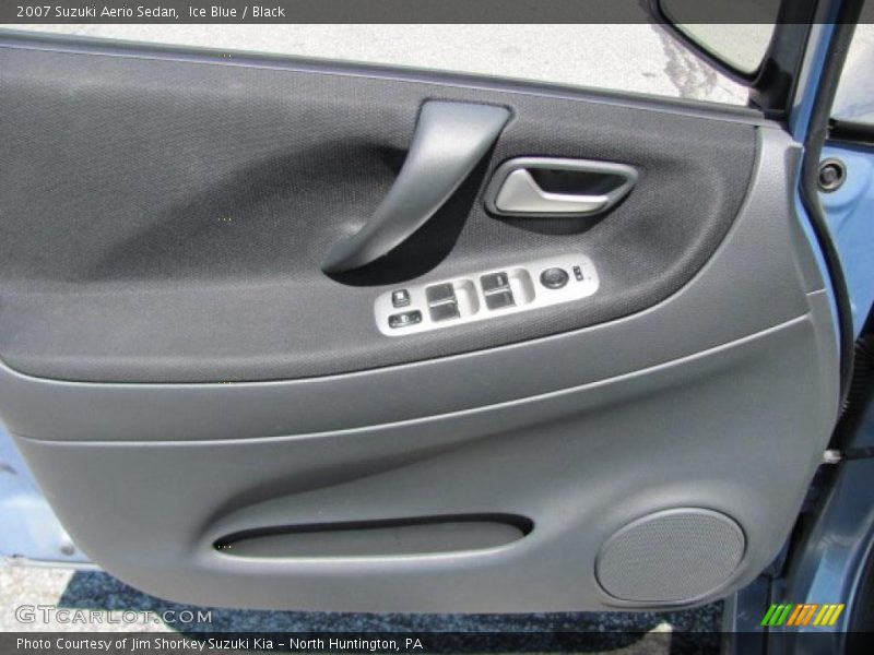 Ice Blue / Black 2007 Suzuki Aerio Sedan