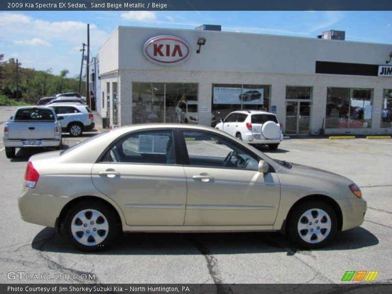 Sand Beige Metallic / Beige 2009 Kia Spectra EX Sedan