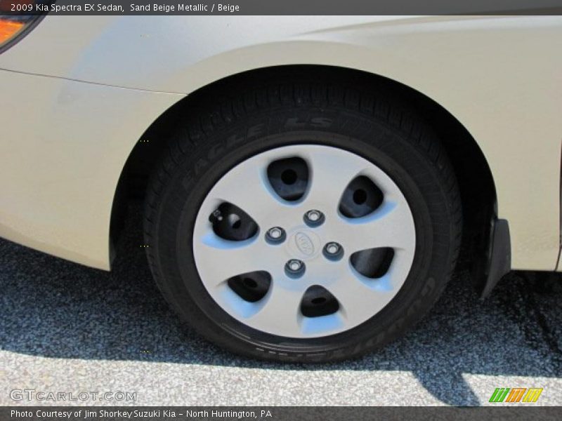 Sand Beige Metallic / Beige 2009 Kia Spectra EX Sedan
