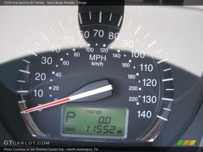 Sand Beige Metallic / Beige 2009 Kia Spectra EX Sedan