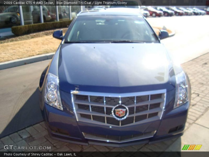 Blue Diamond Tri-Coat / Light Titanium/Ebony 2009 Cadillac CTS 4 AWD Sedan