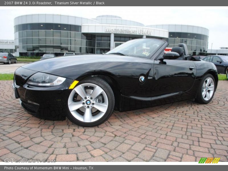 Titanium Silver Metallic / Black 2007 BMW Z4 3.0i Roadster