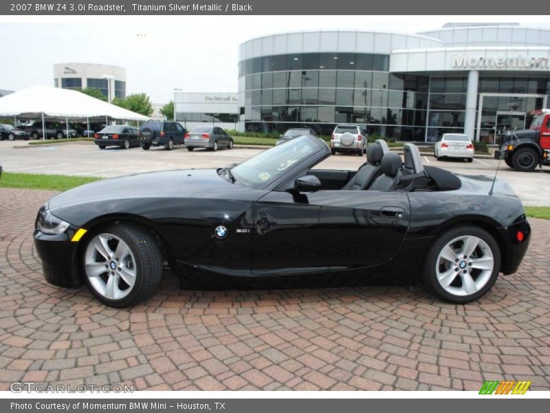 Titanium Silver Metallic / Black 2007 BMW Z4 3.0i Roadster