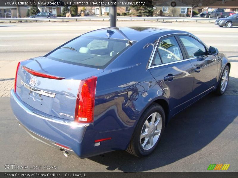 Blue Diamond Tri-Coat / Light Titanium/Ebony 2009 Cadillac CTS 4 AWD Sedan