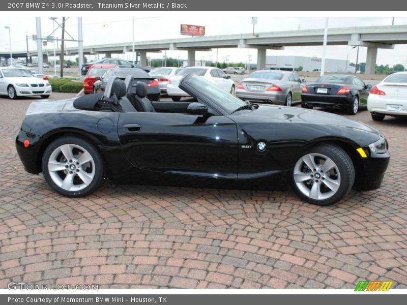 Titanium Silver Metallic / Black 2007 BMW Z4 3.0i Roadster