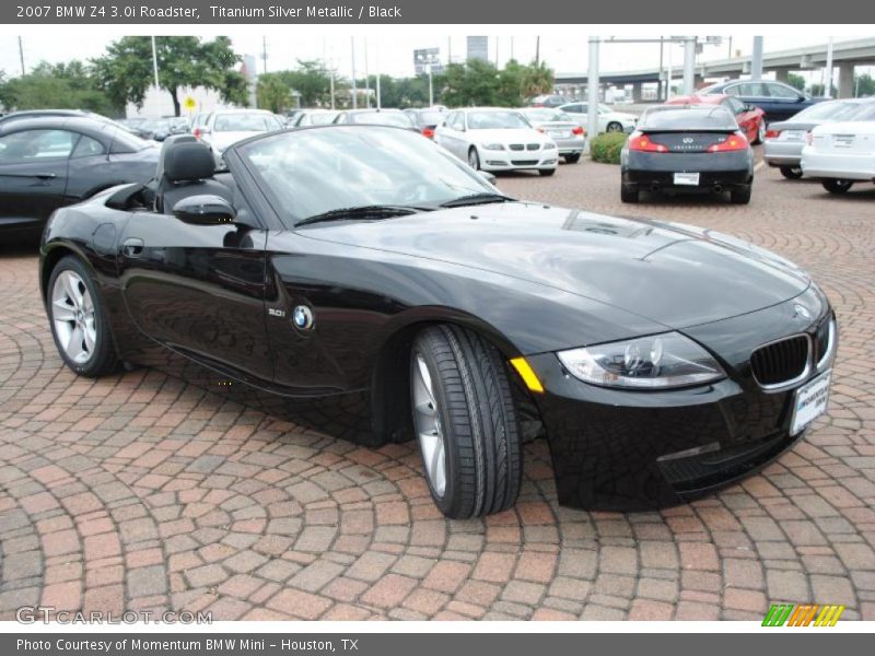 Titanium Silver Metallic / Black 2007 BMW Z4 3.0i Roadster
